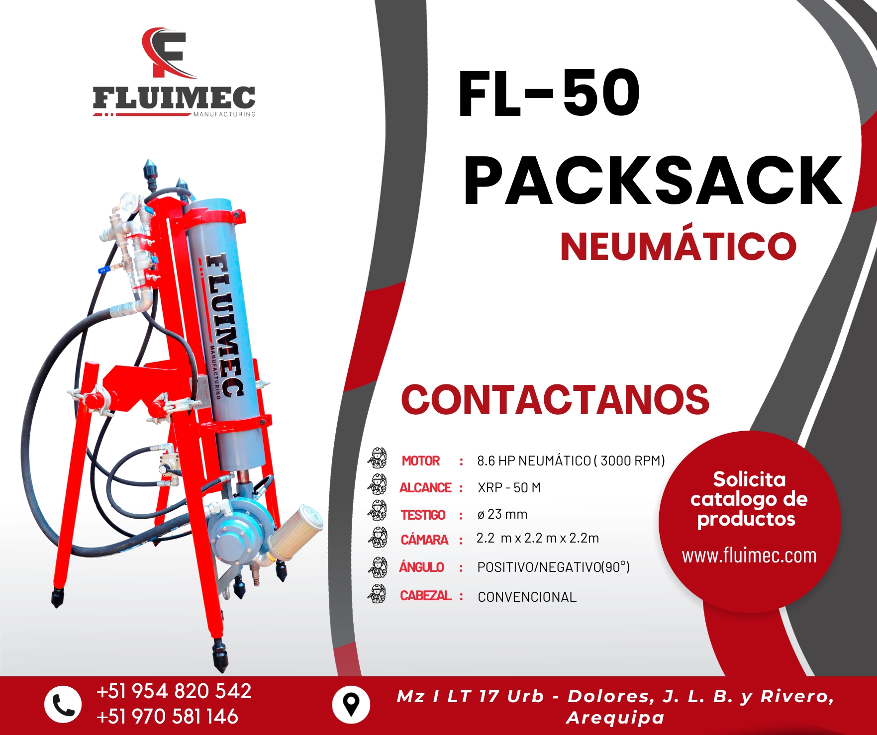 PACKSACK FL - 50 MINERIA GEOLOGIA SOCAVON 